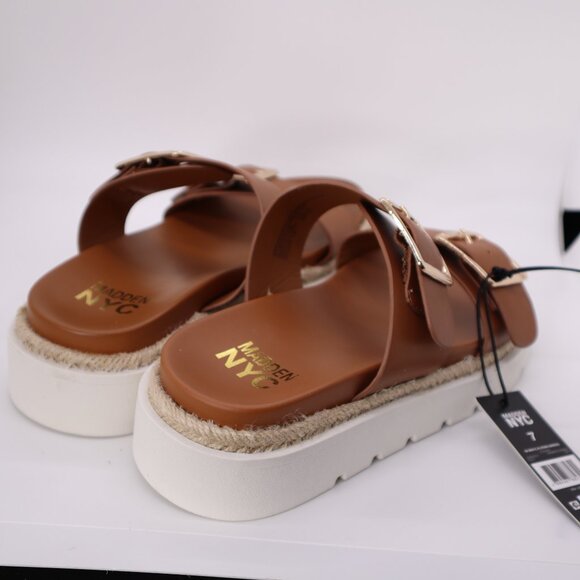 Madden NYC Sandals sz 9 Women’s Flatform Two Strap Sandals nwb - Picture 4 of 4